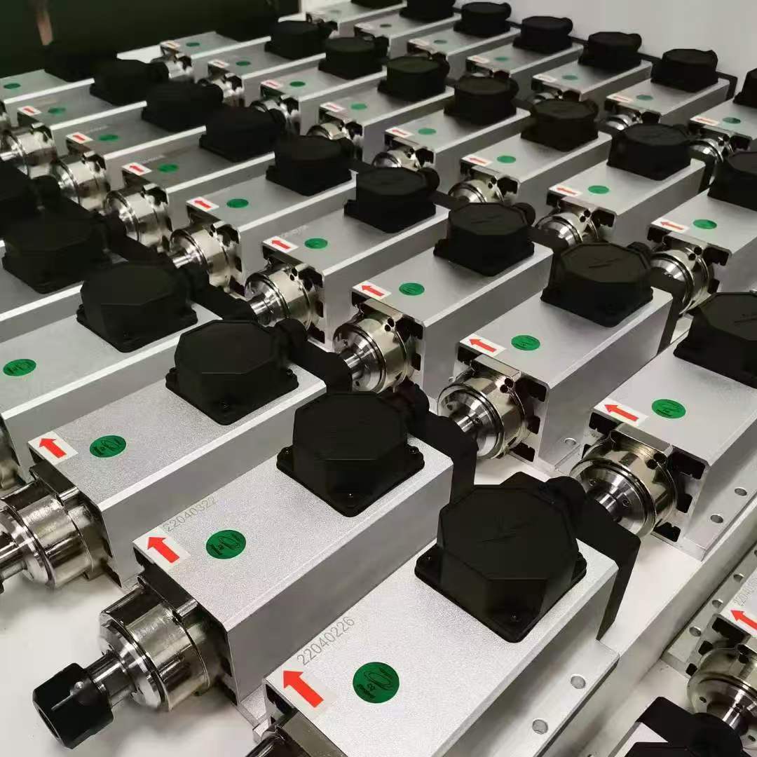 Lingyu CNC spindle production batch in factory assembly area